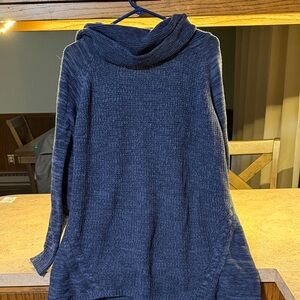 Croft & Barrow Charcoal Cowl Neck Sweater